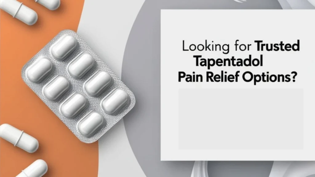 Pain relief options banner with a call-to-action button to explore safe pain relief solutions on GlobalPharmaCare.
