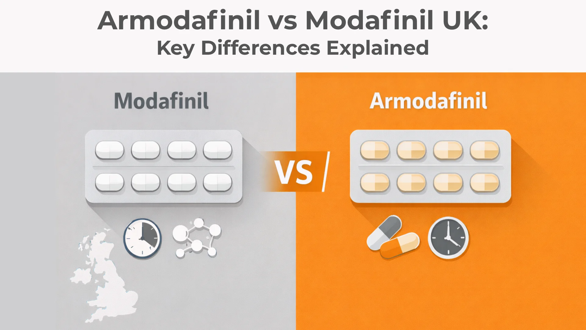 You are currently viewing Armodafinil vs Modafinil in the UK: Key Differences Explained